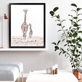 Shop Giraffes I Photo Art Print-Animals, Baby Nursery, Neutrals, Photography, Portrait, View All, White-framed poster wall decor artwork