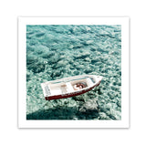 Shop Capri Boat I (Square) Photo Art Print-Blue, Coastal, Green, Photography, Square, View All-framed poster wall decor artwork