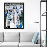 Shop Sorrento Bathers I Photo Canvas Art Print-Blue, Coastal, Photography, Photography Canvas Prints, Portrait, View All-framed wall decor artwork