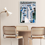 Shop Sorrento Bathers I Photo Canvas Art Print-Blue, Coastal, Photography, Photography Canvas Prints, Portrait, View All-framed wall decor artwork