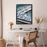 Shop Sorrento Bathers IV Photo Art Print-Amalfi Coast Italy, Blue, Coastal, Photography, Portrait, View All-framed poster wall decor artwork