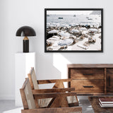 Shop A Day At Fontelina I Photo Canvas Art Print-Amalfi Coast Italy, Blue, Coastal, Hamptons, Landscape, Photography, Photography Canvas Prints, View All-framed wall decor artwork