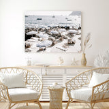 Shop A Day At Fontelina I Photo Canvas Art Print-Amalfi Coast Italy, Blue, Coastal, Hamptons, Landscape, Photography, Photography Canvas Prints, View All-framed wall decor artwork