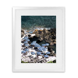 Shop La Fontelina From Above II Photo Art Print-Blue, Coastal, Photography, Portrait, View All-framed poster wall decor artwork