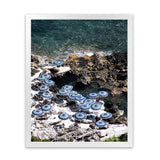 Shop La Fontelina From Above II Photo Art Print-Blue, Coastal, Photography, Portrait, View All-framed poster wall decor artwork