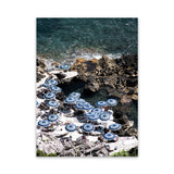 Shop La Fontelina From Above II Photo Canvas Print-Blue, Coastal, Photography Canvas Prints, Portrait, View All-framed wall decor artwork