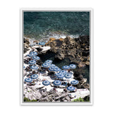 Shop La Fontelina From Above II Photo Canvas Print-Blue, Coastal, Photography Canvas Prints, Portrait, View All-framed wall decor artwork