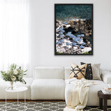 Shop La Fontelina From Above II Photo Canvas Print-Blue, Coastal, Photography Canvas Prints, Portrait, View All-framed wall decor artwork