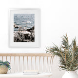 Shop Fontelina Chairs Photo Art Print-Amalfi Coast Italy, Blue, Brown, Coastal, Photography, Portrait, View All-framed poster wall decor artwork