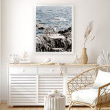 Shop Fontelina Chairs Photo Art Print-Amalfi Coast Italy, Blue, Brown, Coastal, Photography, Portrait, View All-framed poster wall decor artwork