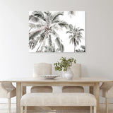 Shop Coconut Palms Photo Canvas Art Print-Boho, Botanicals, Coastal, Green, Landscape, Photography, Photography Canvas Prints, Tropical, View All, White-framed wall decor artwork