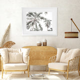 Shop Coconut Palms Photo Art Print-Boho, Botanicals, Coastal, Green, Landscape, Photography, Tropical, View All, White-framed poster wall decor artwork