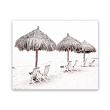 Shop Palm Umbrellas Photo Art Print-Boho, Coastal, Landscape, Neutrals, Photography, Tropical, View All, White-framed poster wall decor artwork