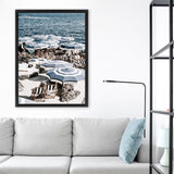 Shop Fontelina Views Photo Canvas Art Print-Amalfi Coast Italy, Blue, Coastal, Photography, Photography Canvas Prints, Portrait, View All-framed wall decor artwork