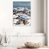 Shop Fontelina Views Photo Canvas Art Print-Amalfi Coast Italy, Blue, Coastal, Photography, Photography Canvas Prints, Portrait, View All-framed wall decor artwork