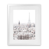 Shop Paris Rooftops Photo Art Print-Hamptons, Photography, Portrait, View All, White-framed poster wall decor artwork