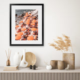Shop One Fire Club I Photo Art Print-Amalfi Coast Italy, Coastal, Orange, Photography, Portrait, View All-framed poster wall decor artwork