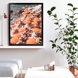 Shop One Fire Club I Photo Art Print-Amalfi Coast Italy, Coastal, Orange, Photography, Portrait, View All-framed poster wall decor artwork