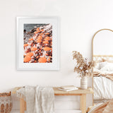 Shop One Fire Club I Photo Art Print-Amalfi Coast Italy, Coastal, Orange, Photography, Portrait, View All-framed poster wall decor artwork