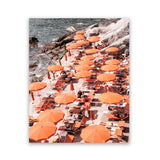 Shop One Fire Club I Photo Art Print-Amalfi Coast Italy, Coastal, Orange, Photography, Portrait, View All-framed poster wall decor artwork