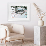 Shop Ristorante Ciro I Photo Art Print-Amalfi Coast Italy, Blue, Coastal, Green, Landscape, Photography, Tropical, View All-framed poster wall decor artwork