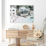 Shop Ristorante Ciro I Photo Canvas Art Print-Amalfi Coast Italy, Blue, Coastal, Green, Landscape, Photography, Photography Canvas Prints, Tropical, View All-framed wall decor artwork