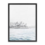 Shop Sydney Opera House Photo Canvas Art Print-Coastal, Photography, Photography Canvas Prints, Portrait, Rectangle, View All, White-framed wall decor artwork
