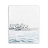 Shop Sydney Opera House Photo Art Print-Coastal, Photography, Portrait, Rectangle, Tropical, View All, White-framed poster wall decor artwork
