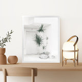 Shop Casa Di Palme II Art Print-Botanicals, Coastal, Green, Portrait, Tropical, View All, White-framed painted poster wall decor artwork