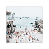 Shop Marina Piccola (Square) Photo Canvas Art Print-Amalfi Coast Italy, Blue, Coastal, Green, Photography Canvas Prints, Square, Tropical, View All-framed wall decor artwork