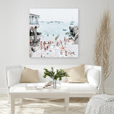 Shop Marina Piccola (Square) Photo Canvas Art Print-Amalfi Coast Italy, Blue, Coastal, Green, Photography Canvas Prints, Square, Tropical, View All-framed wall decor artwork