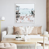 Shop Marina Piccola (Square) Photo Canvas Art Print-Amalfi Coast Italy, Blue, Coastal, Green, Photography Canvas Prints, Square, Tropical, View All-framed wall decor artwork