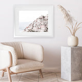 Shop Positano I Photo Art Print-Amalfi Coast Italy, Coastal, Landscape, Photography, Pink, View All, White-framed poster wall decor artwork