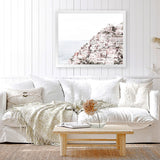 Shop Positano I Photo Art Print-Amalfi Coast Italy, Coastal, Landscape, Photography, Pink, View All, White-framed poster wall decor artwork