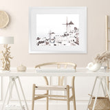 Shop Oia Photo Art Print-Greece, Landscape, Photography, View All, White-framed poster wall decor artwork