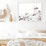 Shop Oia Photo Art Print-Greece, Landscape, Photography, View All, White-framed poster wall decor artwork