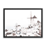 Shop Oia Photo Canvas Art Print-Greece, Landscape, Photography, Photography Canvas Prints, View All, White-framed wall decor artwork