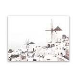 Shop Oia Photo Canvas Art Print-Greece, Landscape, Photography, Photography Canvas Prints, View All, White-framed wall decor artwork