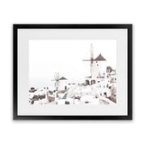 Shop Oia Photo Art Print-Greece, Landscape, Photography, View All, White-framed poster wall decor artwork