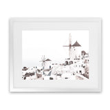 Shop Oia Photo Art Print-Greece, Landscape, Photography, View All, White-framed poster wall decor artwork