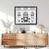 Shop 31 Rue Cambon B&W Art Print-Black, Grey, Hamptons, Landscape, Neutrals, View All, White-framed painted poster wall decor artwork