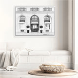 Shop 31 Rue Cambon B&W Canvas Art Print-Black, Grey, Hamptons, Landscape, Neutrals, View All, White-framed wall decor artwork