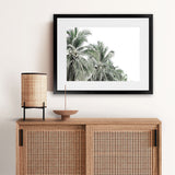 Shop Two Palms Photo Art Print-Green, Landscape, Photography, Tropical, View All, White-framed poster wall decor artwork
