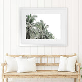 Shop Two Palms Photo Art Print-Green, Landscape, Photography, Tropical, View All, White-framed poster wall decor artwork