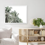 Shop Two Palms Photo Art Print-Green, Landscape, Photography, Tropical, View All, White-framed poster wall decor artwork