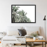 Shop Two Palms Photo Canvas Print-Green, Landscape, Photography Canvas Prints, Tropical, View All, White-framed wall decor artwork