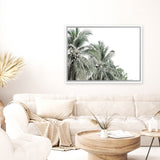 Shop Two Palms Photo Canvas Print-Green, Landscape, Photography Canvas Prints, Tropical, View All, White-framed wall decor artwork