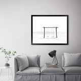 Shop Beach Swing II Photo Art Print-Boho, Coastal, Landscape, Photography, View All, White-framed poster wall decor artwork