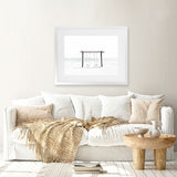 Shop Beach Swing II Photo Art Print-Boho, Coastal, Landscape, Photography, View All, White-framed poster wall decor artwork