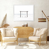 Shop Beach Swing II Photo Art Print-Boho, Coastal, Landscape, Photography, View All, White-framed poster wall decor artwork